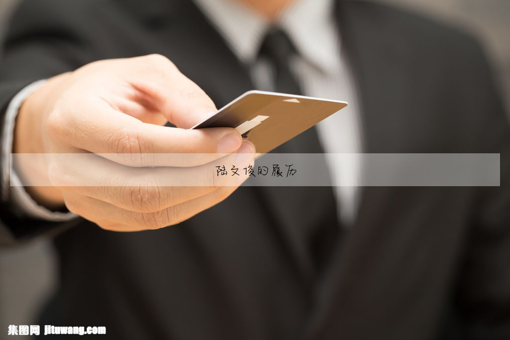 陆文俊的履历