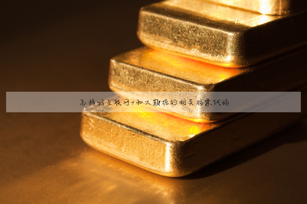 怎样找互联网+和大数据的相关股票代码