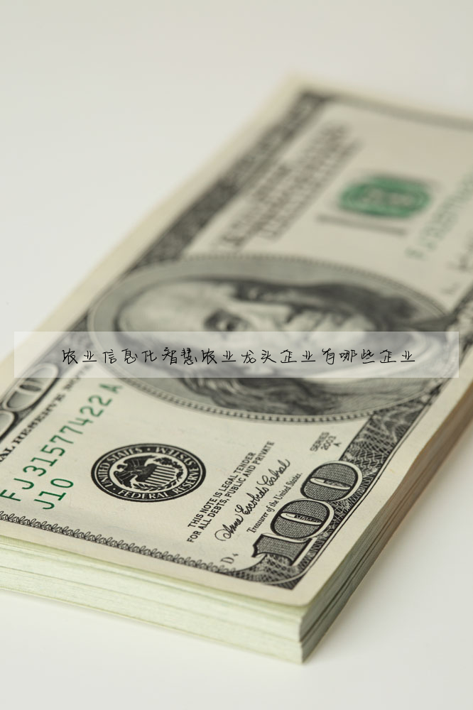 农业信息化智慧农业龙头企业有哪些企业