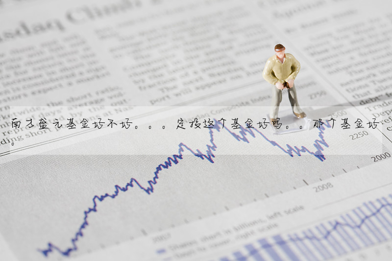 南方盛元基金好不好。。。定投这个基金好吗。。那个基金好。。