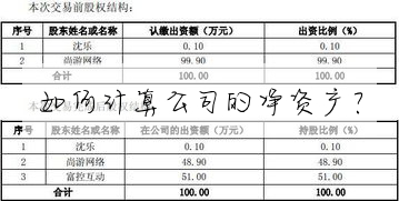 如何计算公司的净资产?