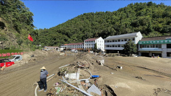 暴雨过后 记者直击汉中勉县长沟河镇受灾现场
