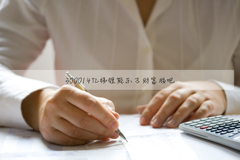 300014億緯锂能東方财富股吧