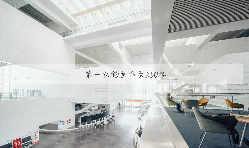 第一次钓鱼作文250字