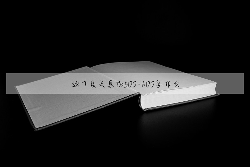 这个夏天真热500-600字作文