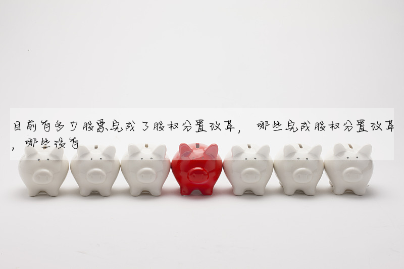 目前有多少股票完成了股權分置改革, 哪些完成股權分置改革,哪些沒有
