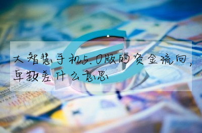 大智慧手機5.0版的資金流向,單數差什麼意思