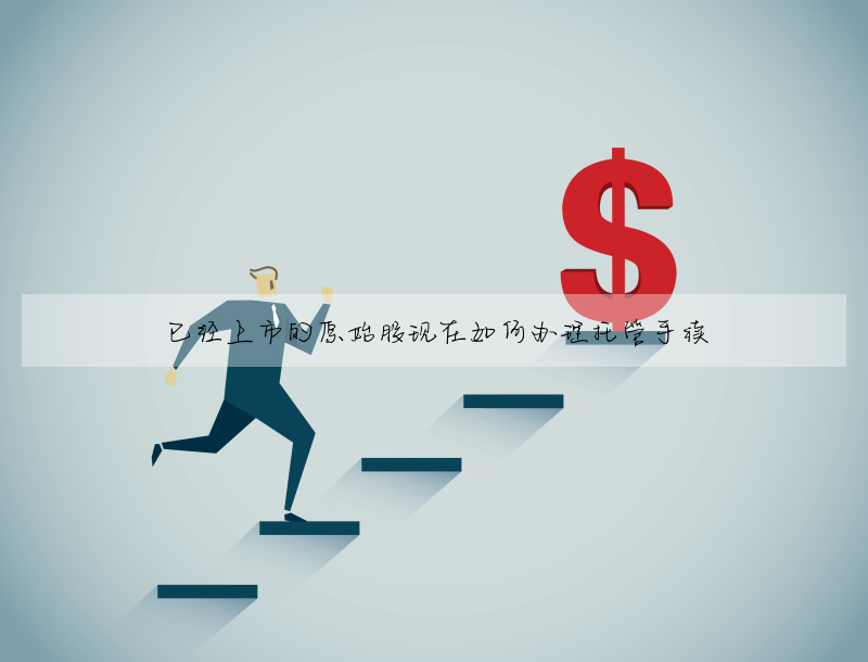 已經上市的原始股現在如何辦理托管手續
