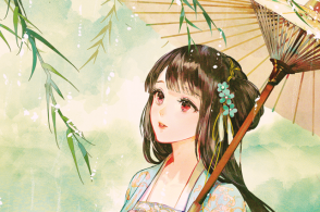 动漫美图 古风美少女 寒夜有露水,友情暖此生