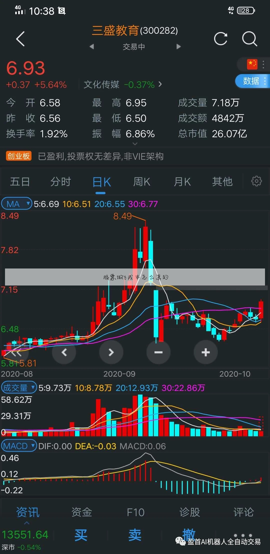 股票做t成本怎么算的