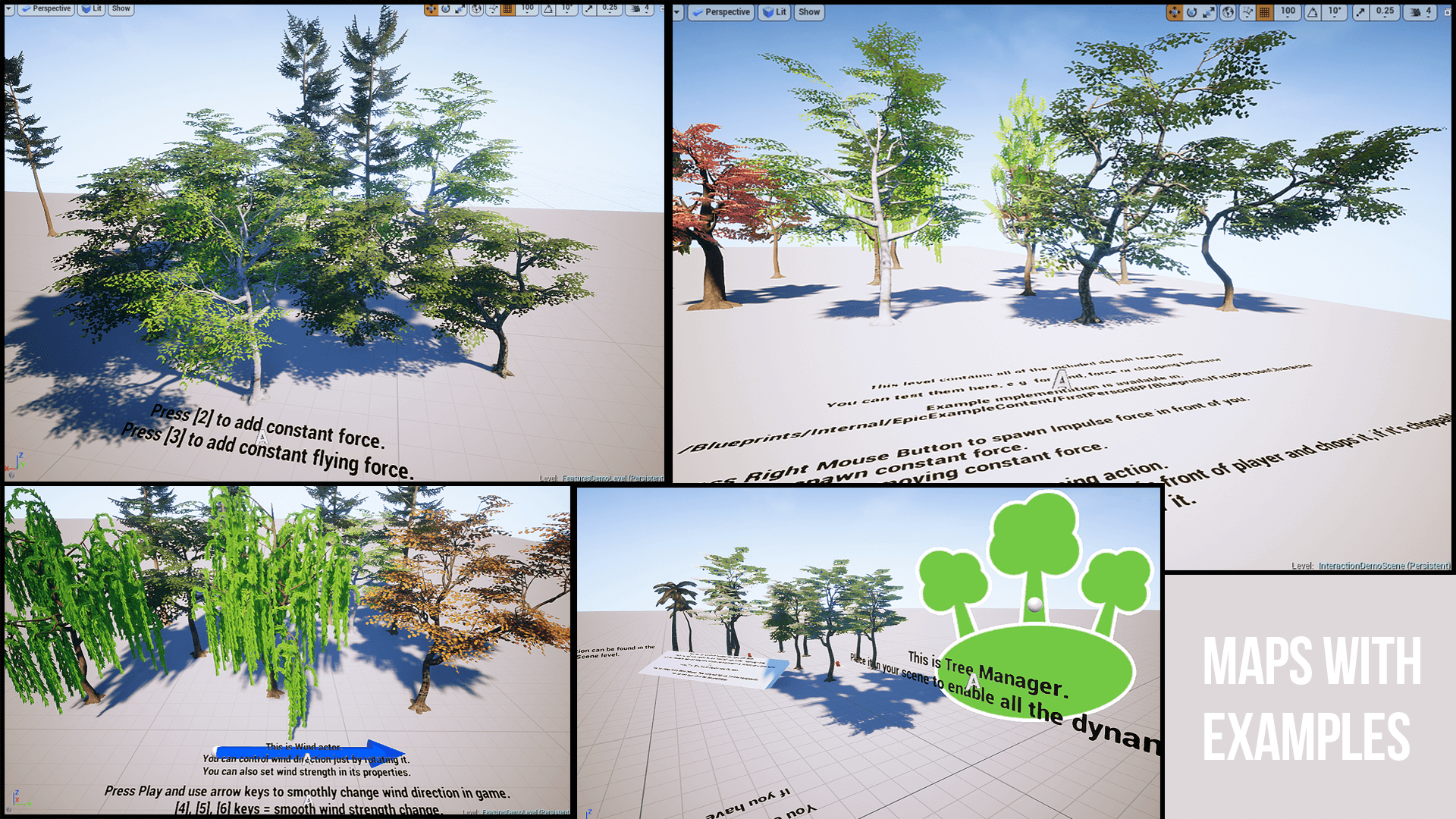【UE4】创建交互式树 Interactive Tree Creator