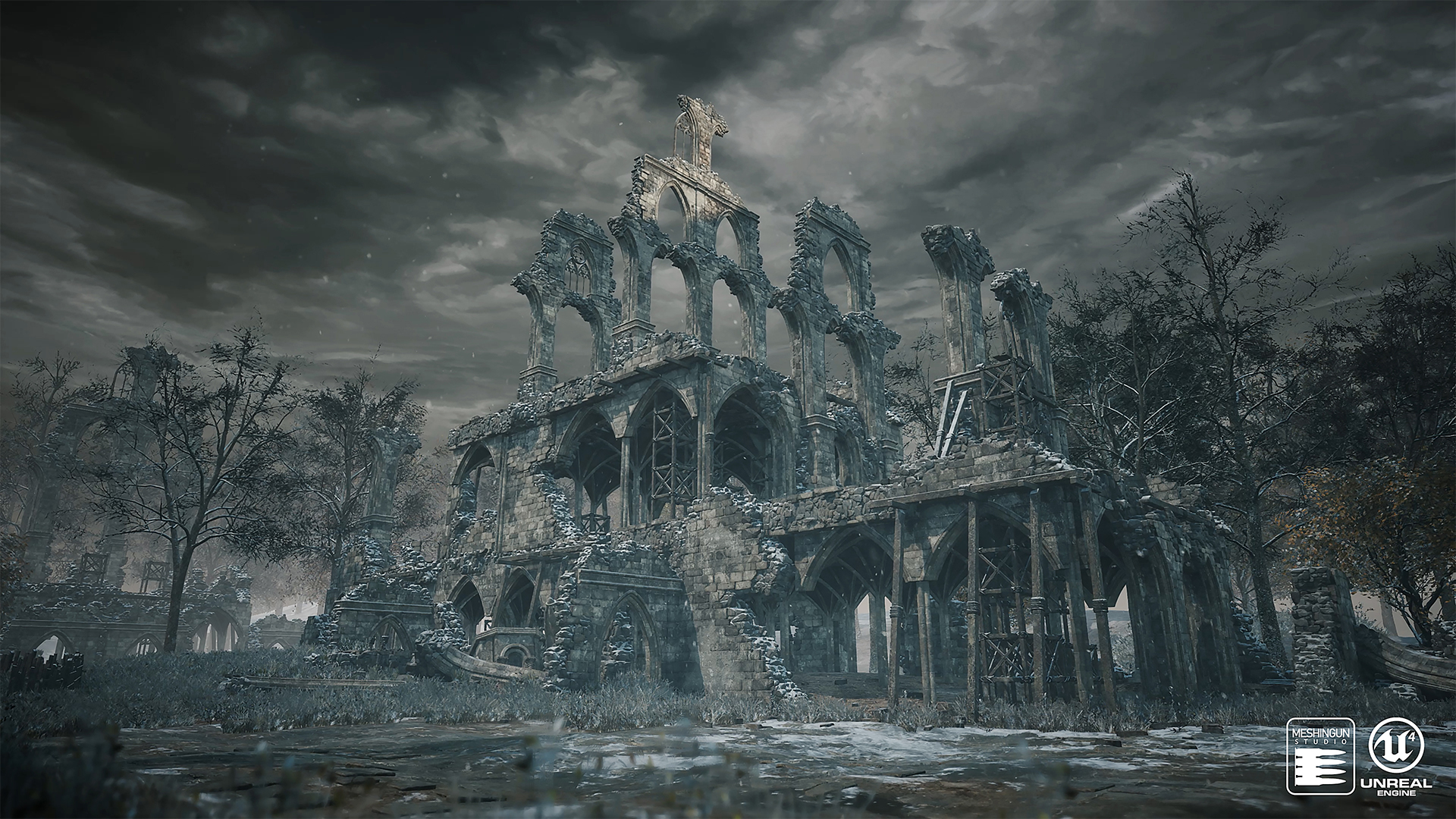 【UE4】哥特式建筑包Gothic Mega Pack by Meshingun Studio