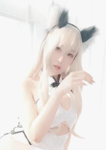 性感少女白银81白色旗袍加丝袜美腿私房写真