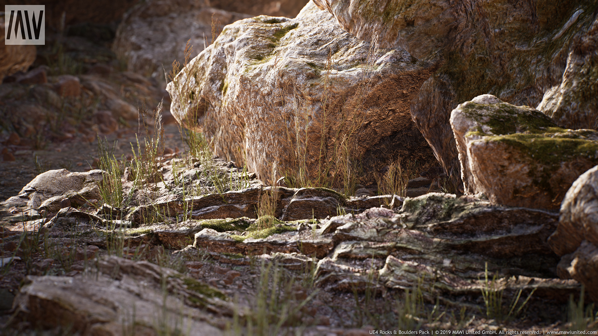【UE4】岩石和巨石 MW Rocks and Boulders 1+2