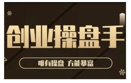 极简·创业操盘手，年入百万的指导课，帮助创业者少走弯