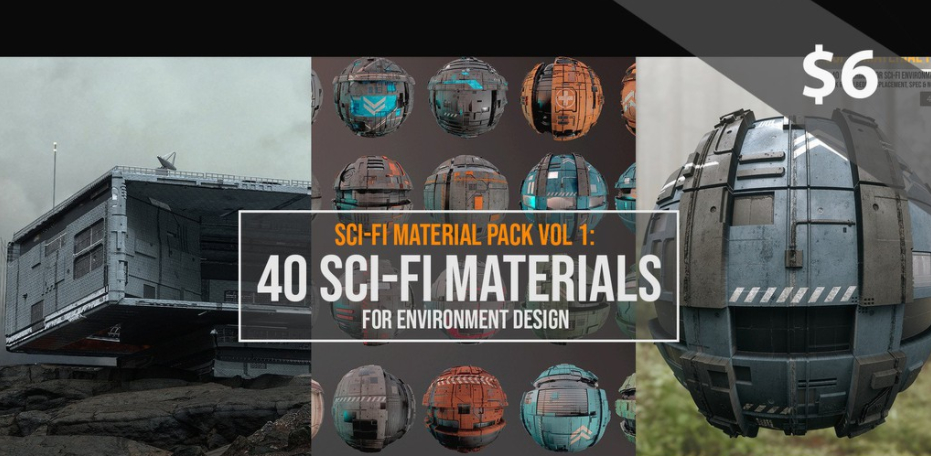 科幻材质包 Sci-Fi Material Pack Vol 1