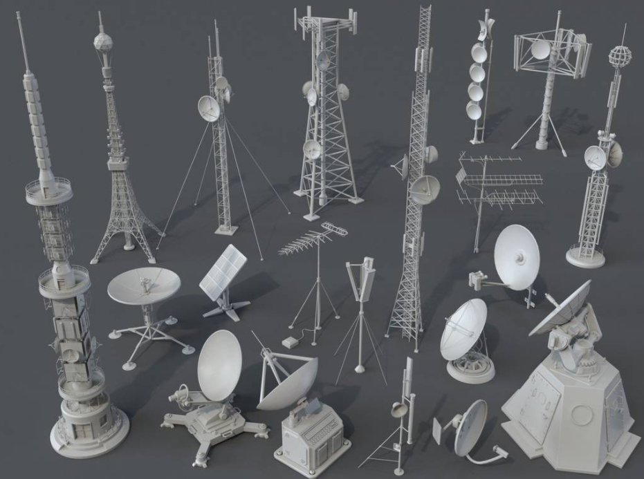 40个天线模型 Antennas part 1&2 – 40 pieces