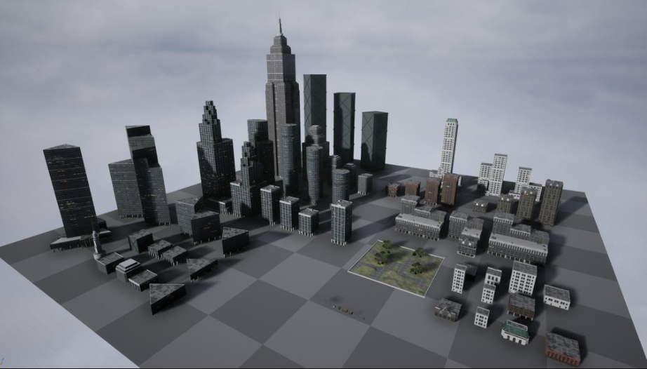 【UE4.25】城市建筑包 Urban Buildings Pack
