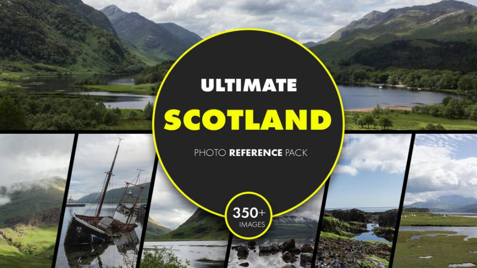 苏格兰终极照片参考包（高地、海岸、尼斯湖）Ultimate Scotland reference pack