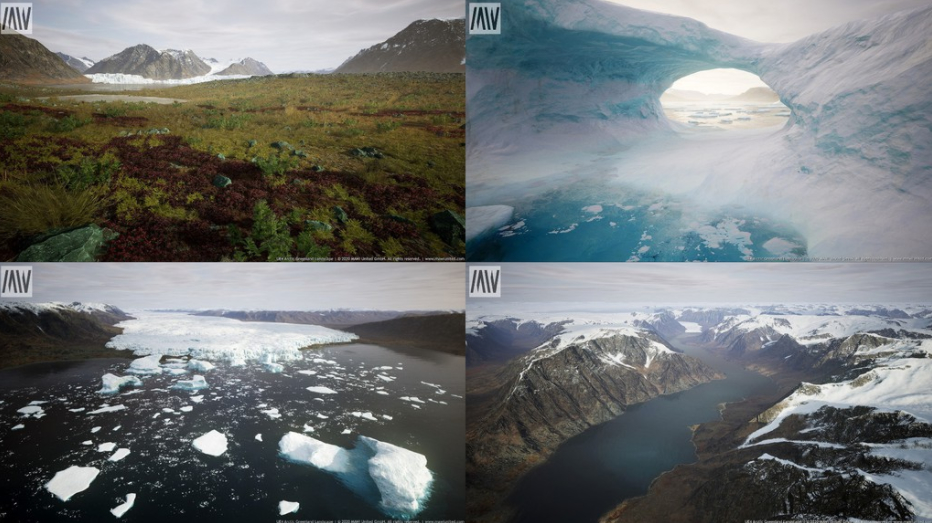 北极格陵兰岛景观 Arctic Greenland Landscape