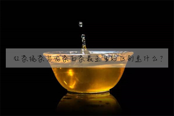 紅茶綠茶烏龍茶白茶最主要的區别是什麼?