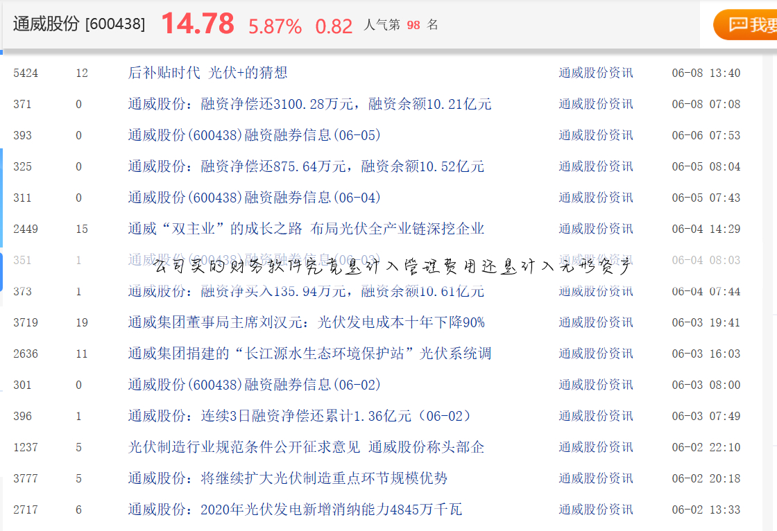 公司买的财务软件究竟是计入管理费用还是计入无形资产
