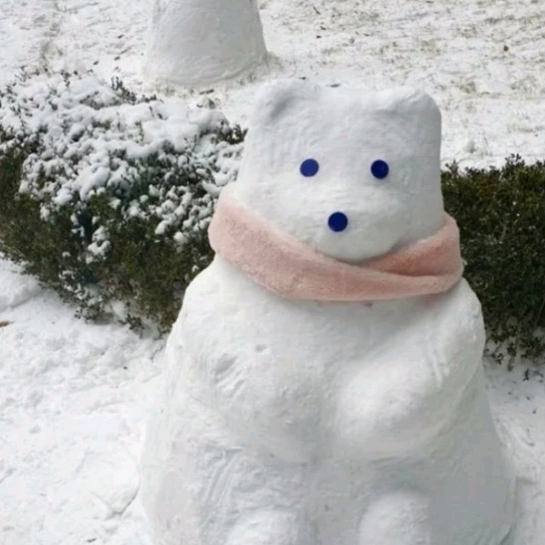 一组可爱雪人头像