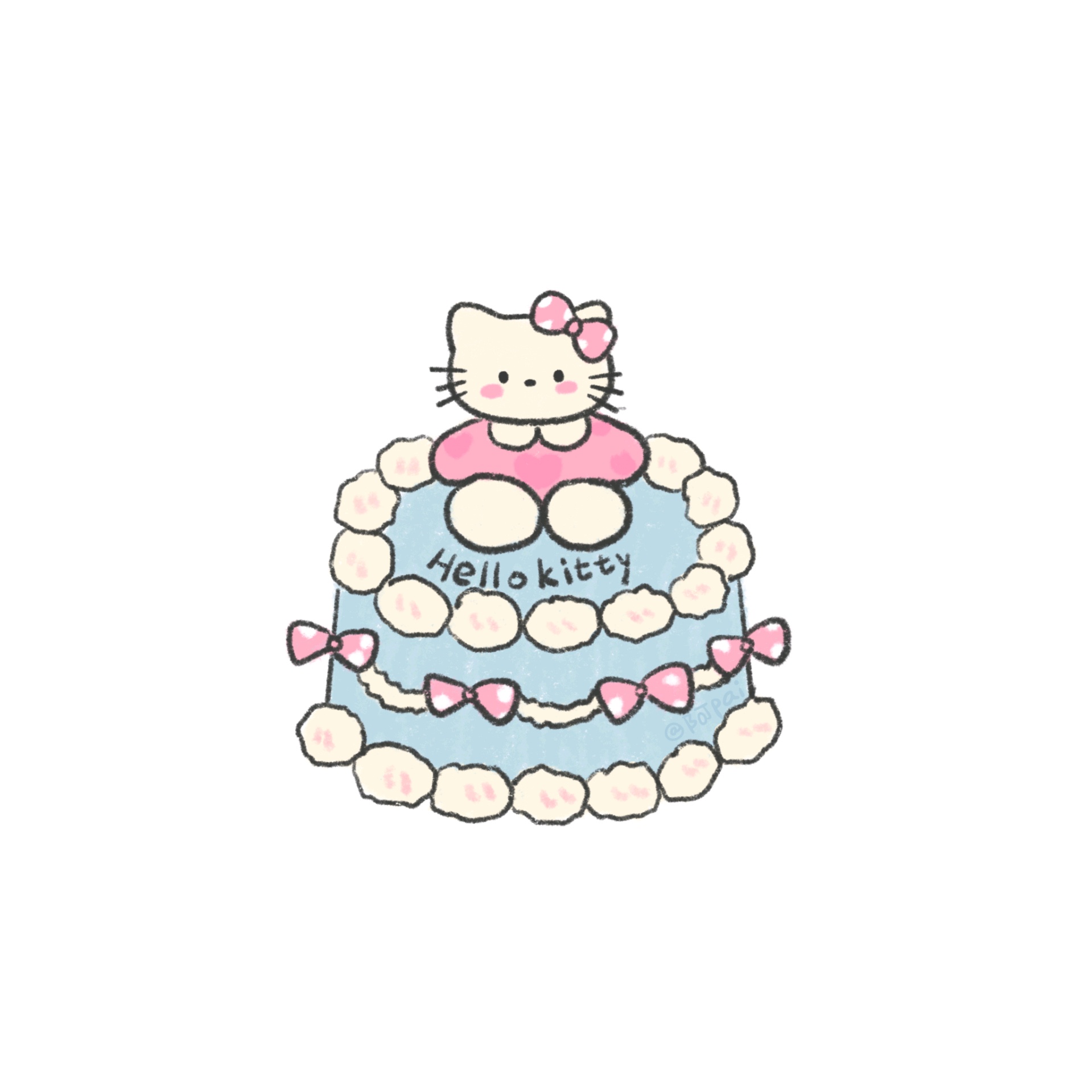 hellokitty简笔画头像