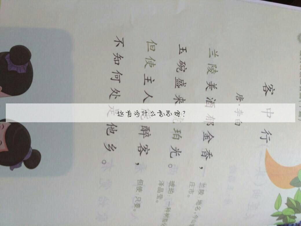 这首诗什么意思呀?