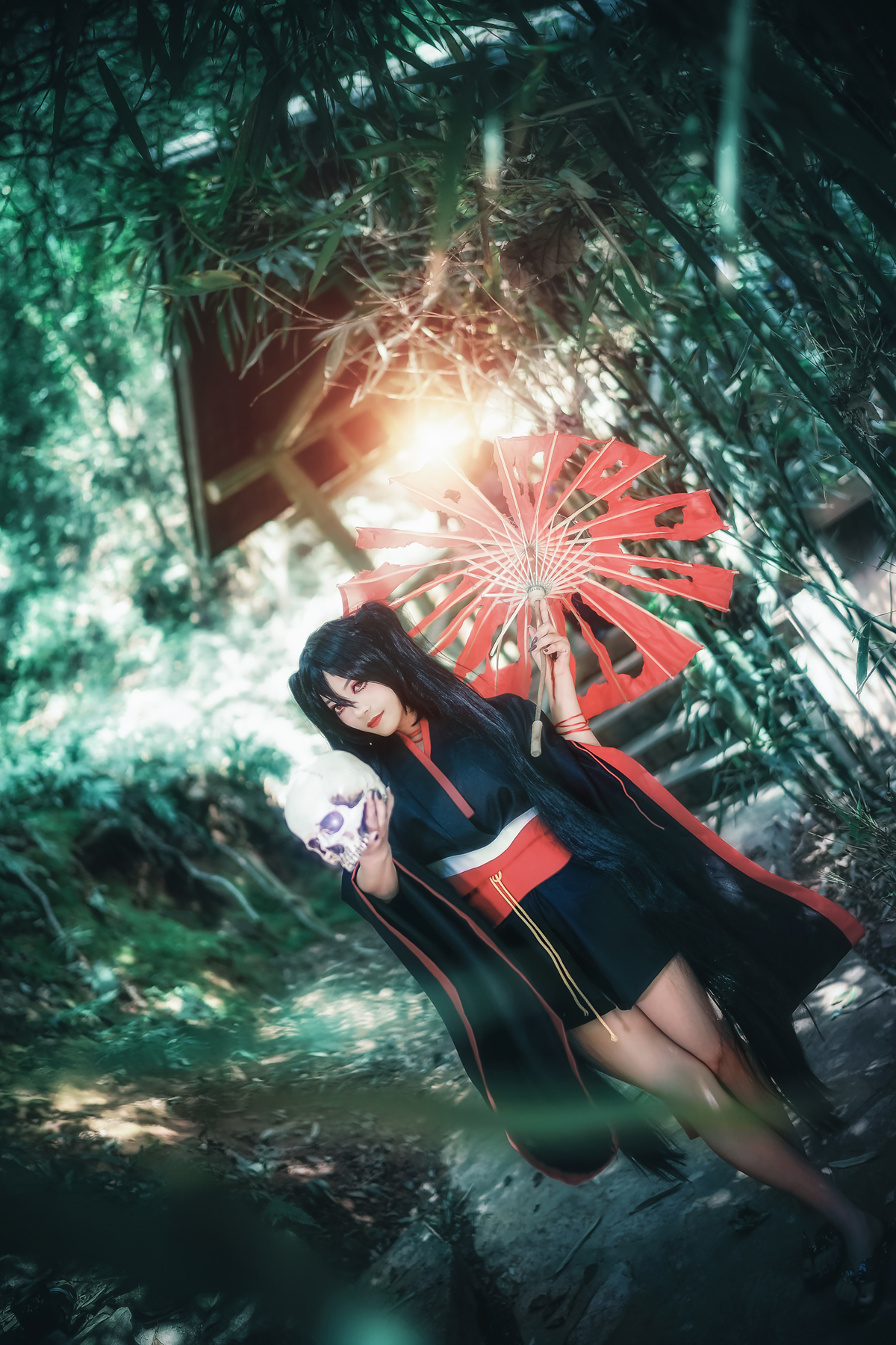 墨缡miku罗刹与骸骨cosplay5