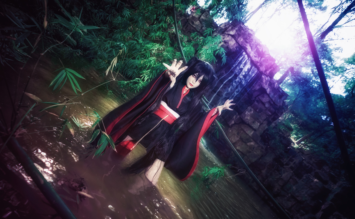 墨缡miku罗刹与骸骨cosplay8