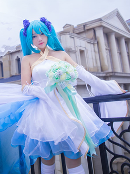 miku魔王花嫁cosplay