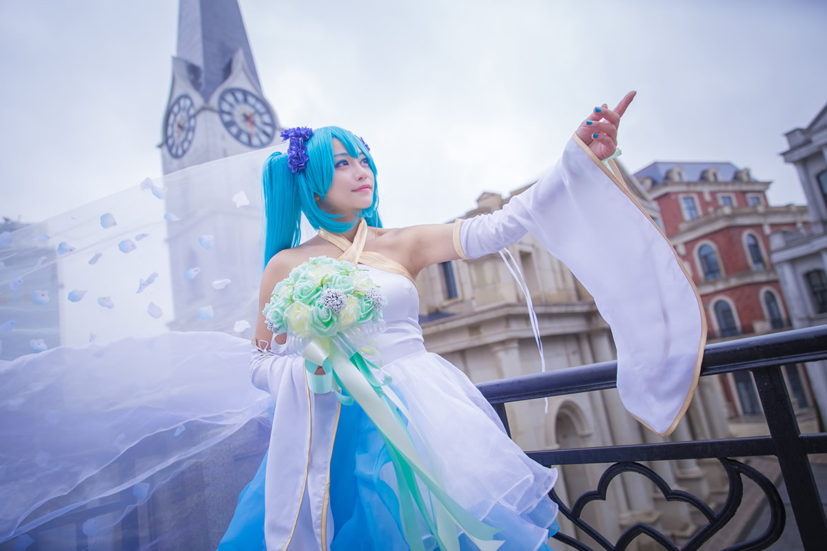 墨缡miku魔王花嫁cosplay4