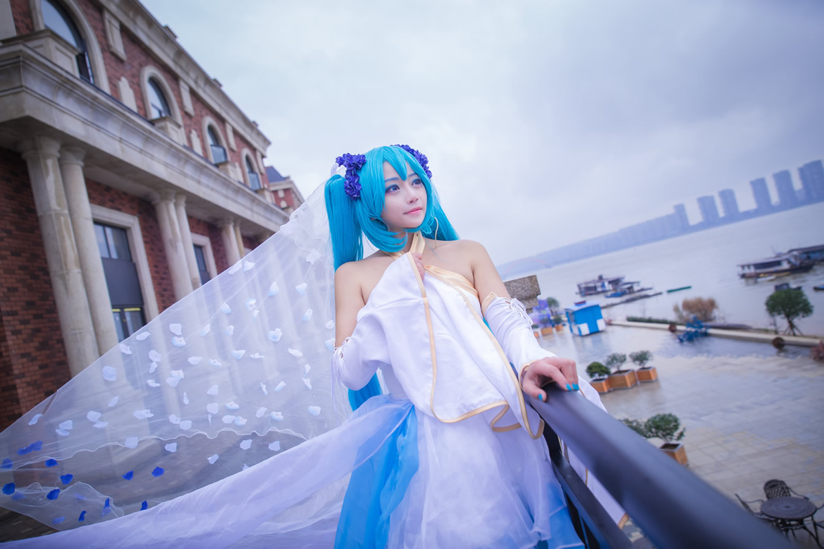 墨缡miku魔王花嫁cosplay5