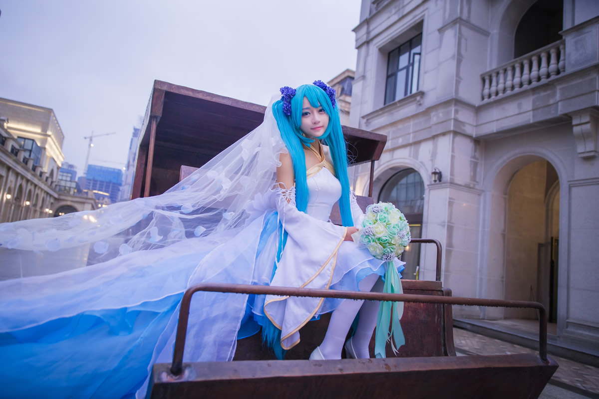 墨缡miku魔王花嫁cosplay6