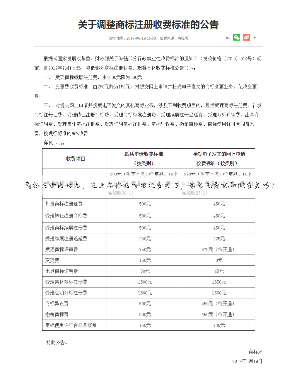 商标注册成功后,企业名称或者地址变更了,需要去商标局做变更吗?