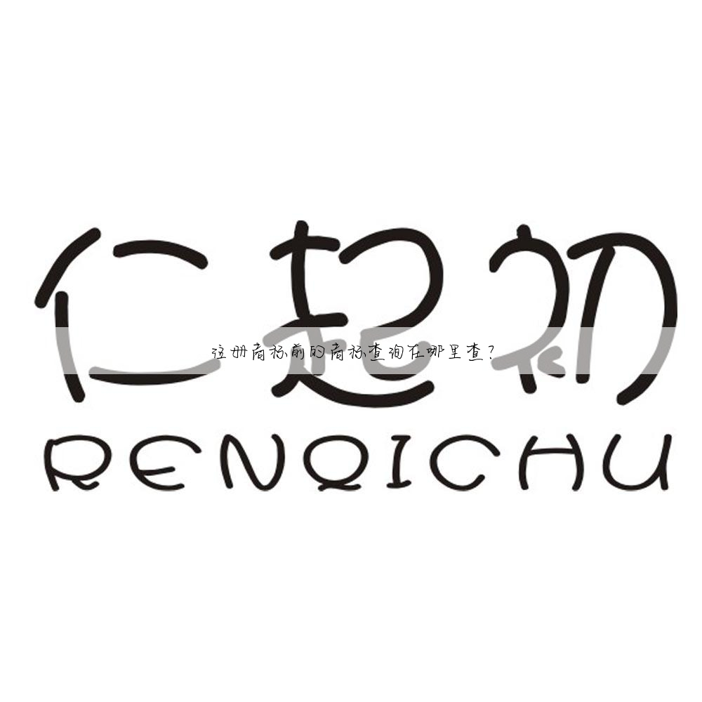 注册商标前的商标查询在哪里查?