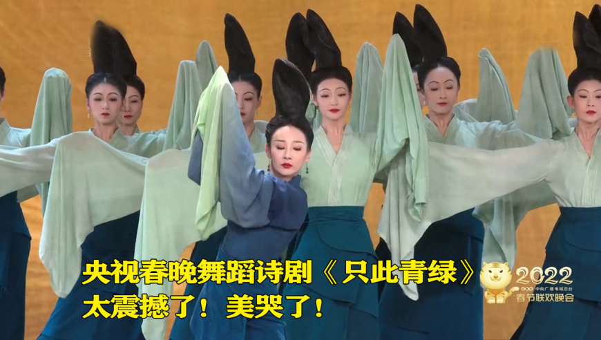 被央视虎年春晚《只此青绿》刷屏了,每一帧都是绝美,太震撼了