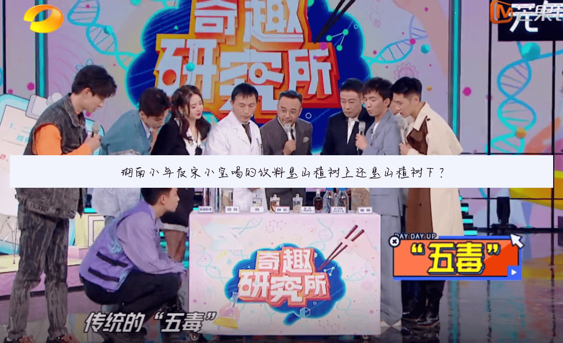 湖南小年夜宋小宝喝的饮料是山楂树上还是山楂树下?