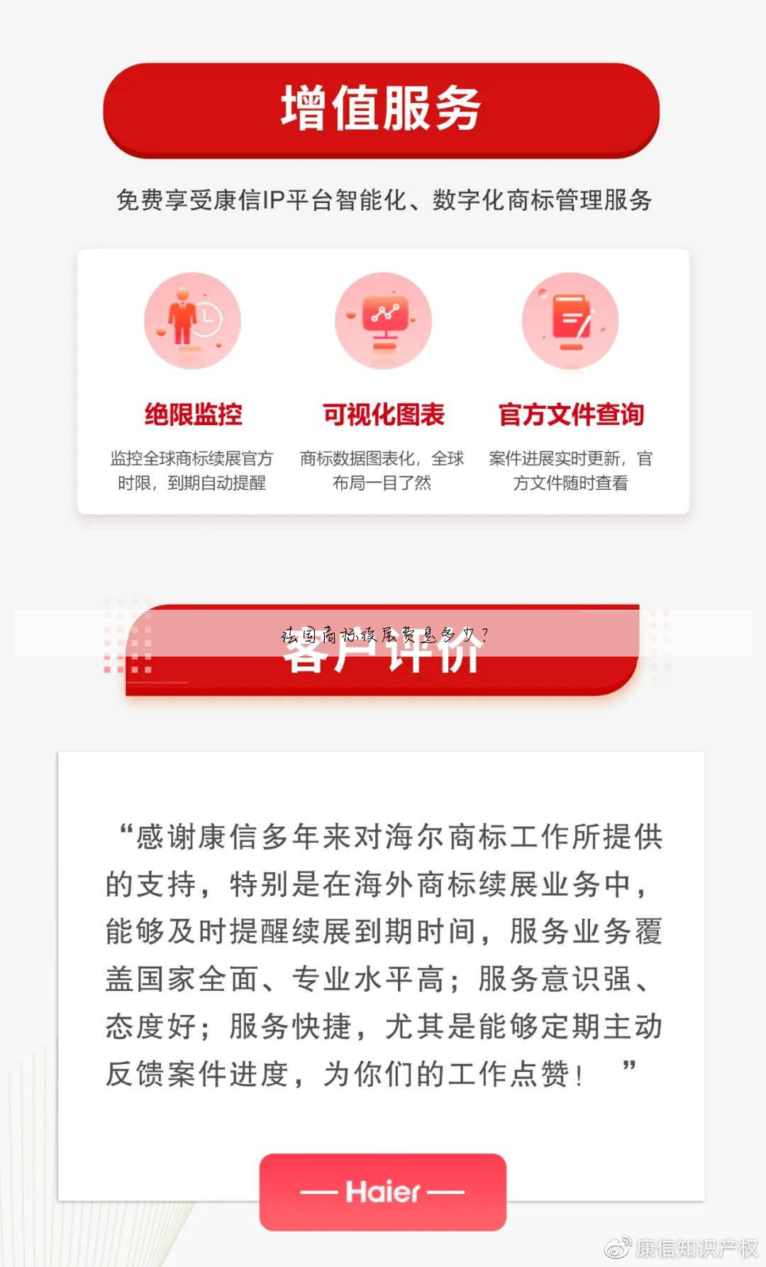 法国商标续展费是多少?