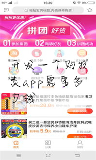 開發一個購物類app需要多少錢