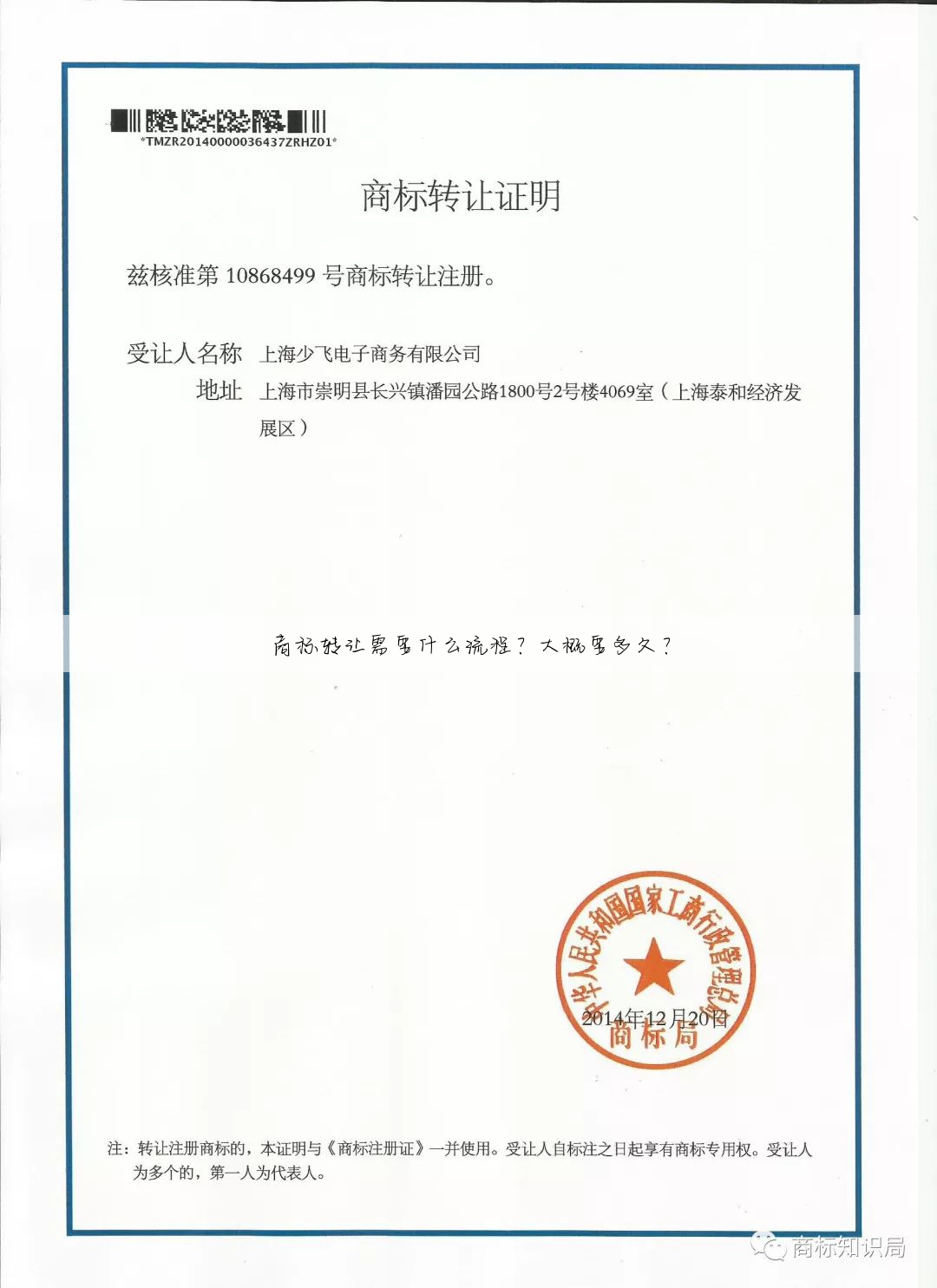 商标转让需要什么流程?大概要多久?