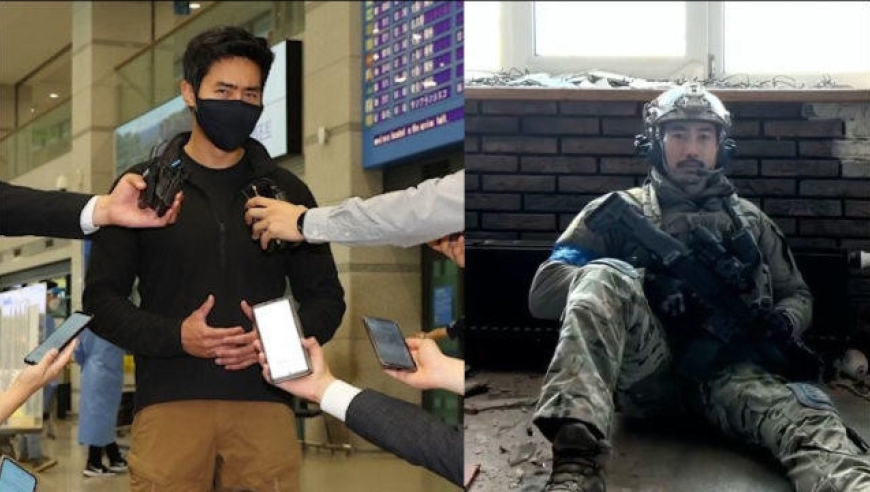 赴乌参战的李根大尉现身韩国机场,曝光数条消息:还想重回乌克兰