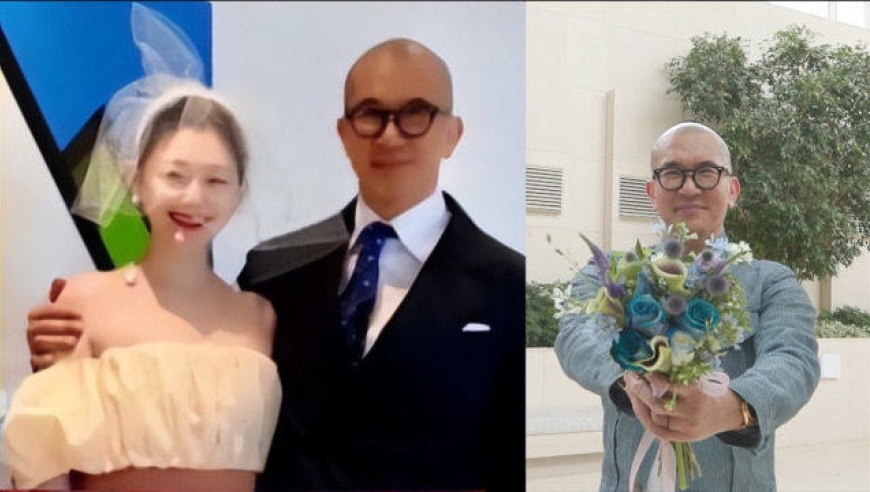 大s具俊晔结婚照曝光,穿露脐婚纱像少女,一脸甜蜜被老公紧搂