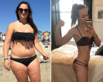 美国164斤大胖妞励志减肥 甩肉40斤秒变美女