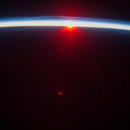 国际空间站上拍摄地球美景