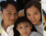 袁咏仪一家拍全家福 儿子遗传了好基因颜值超高