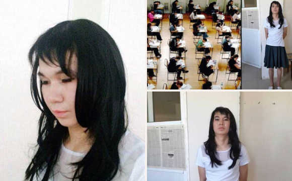 <em>国外</em>小伙<em>男扮女</em>装替女友高考 被处1万余元罚
