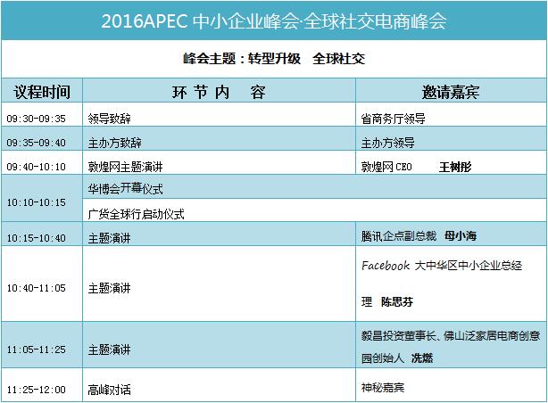 2016APEC中小企业峰会·全球社交电商峰会