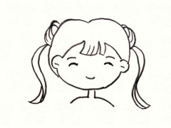 简笔画女孩头像——12款不同发型的女孩卡通画,你喜欢哪一款